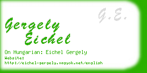gergely eichel business card